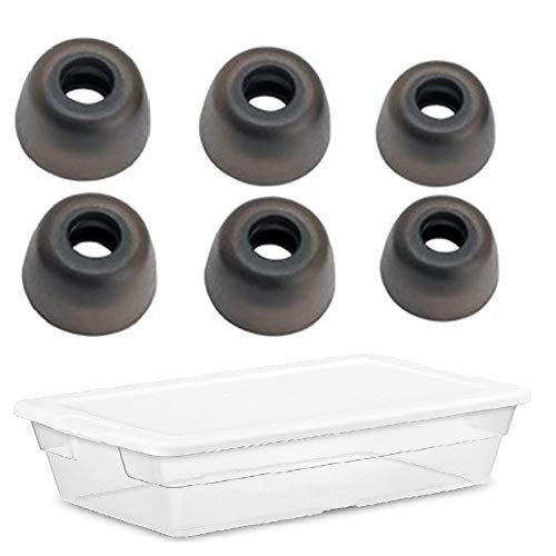 A-Focus �C���[�s�[�X �C���[�`�b�v Jabra Elite 65t �C Jabra Elite Active 65t �C Galaxy Buds ���C���z���p �V���R�����`�b�v S/M/L 3�T�C�Y 3�y�A �yFit In Case�z Glay