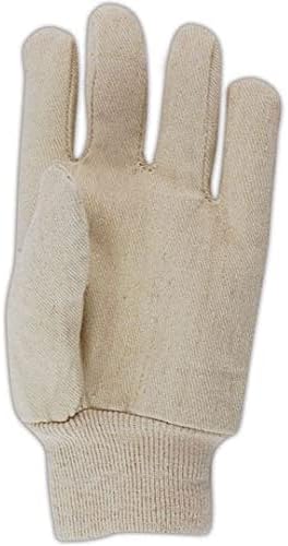 MAGID T89 MultiMaster Cotton/Ramie Economy Style Canvas Glove with Knit Wrist Cuff, Work, Men Size, Natural (Case of 12) - Image 2