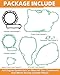 Gasket Set for Kawasaki KLR 650 KLR650 2007 2017 1987-2023, 11004-1158, 11060-1110, 11061-0428, Full Engine Gaskets Kit Complete Rebuild Kit