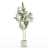 Maia Shop Plantas Decorativas - Olivo Artificial Flair 150 cm - Planta Artificial Decorativa para Hogar y Oficina, Árbol Artificial Realista con Maceta Incluida, Estilo Mediterráneo Moderno