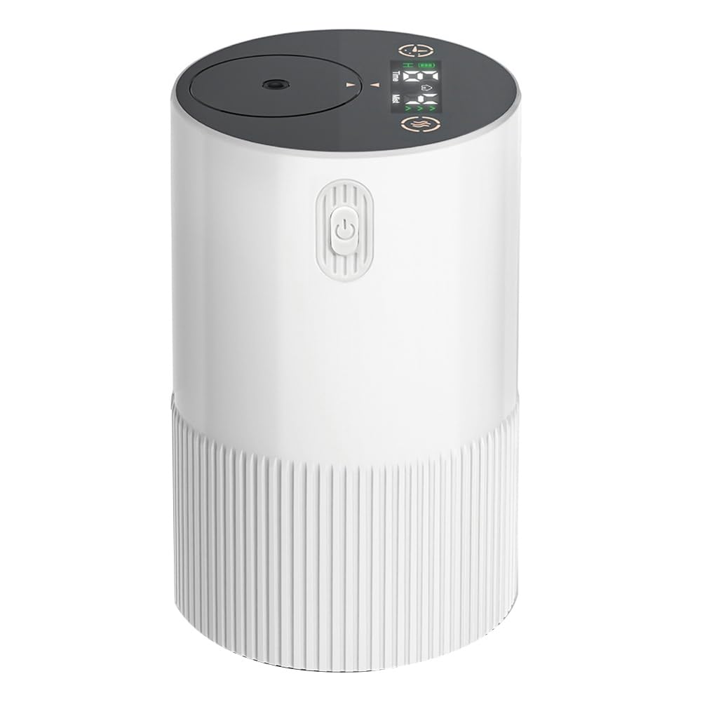 Acbmveen White Aromatherapy Diffusers 4 Mist Level Diffusers With Timing Auto-Off Home Nebulizer Air Freshener Diffuser A