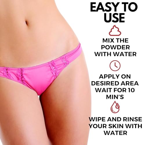 Image of Bikini Wax Powder for Women | Hair Removal Powder for Women Bikini Area | Body Wax Powder for Women | Smooth & Clean Hair Removal for Bikini Line and Body | Easy to Use Wax Powder - 100 g (Pack of 1)