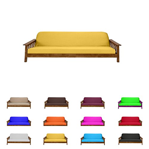 Futon Mattress Covers (Chair & Ottoman, Yellow)