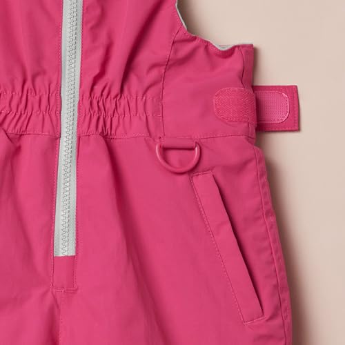 Amazon Essentials Girls\' Water-Resistant Snow Bib - Discontinued Colors, Pink, Large