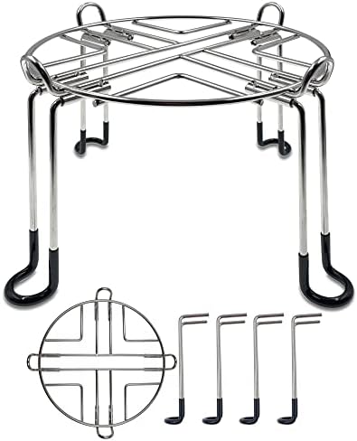 Shurex Stainless Steel Countertop Stand with Rubberized Non-Slip Feet, 9" Diameter by 6" Tall, Compatible with Berkey Big, Travel, Royal Gravity-fed Water Filter System and other Gravity Tanks