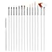 Hanyousheng Nail Art Pinsel, 15 Pcs Nagellack Pinsel, Acryl Nagel Kunst Pinsel, für UV-Gel und Acryl-Nägel, Nägel lackieren die Pinsel, Nagelzubehör, Nageldesign, Nagel Fußpflege