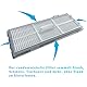 Bibemorol Filter Zubehör für Roborock S8/S8+/S8 Pro Ultra/S7/S7 Maxv/S7 Maxv Ultra/S7 Max Ultra/S7 Pro Ultra Roboter Staubsauger, HEPA-Filter G20 Kehrroboter Ersatzteile Ersatzteil 4 Stück