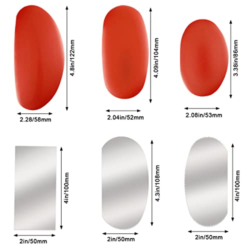 3 misure in gomma e ceramica e argilla + 3 pezzi