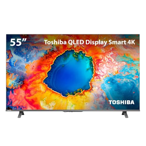 Smart TV QLED 55" 4K Toshiba 55C450NS Go...