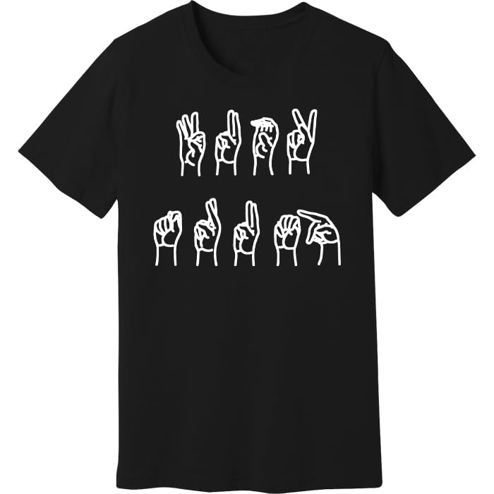 F*ck Trump Sign Language T-Shirt, Subtle Anti Trump Shirt, ASL Fuck Trump Tee, Resist Anti-MAGA Shirt, Activist Feminist Tee Multi2