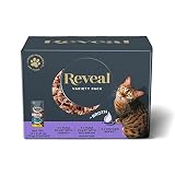 Reveal Natural Wet Cat Food, 12 Pack, Limited Ingredient Wet Cat Food Pouches, Grain Free Food for C