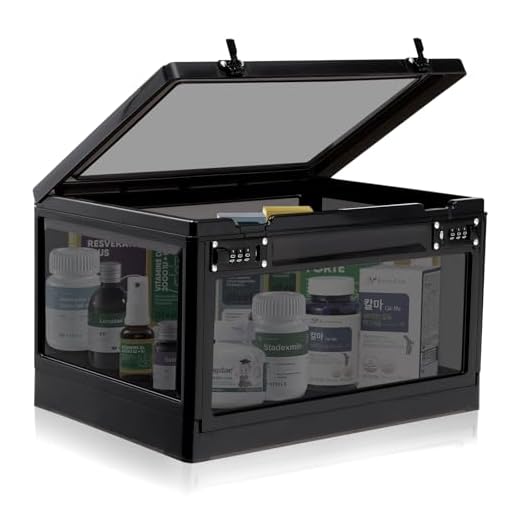 Large Dual Combination Medicine Lock Box