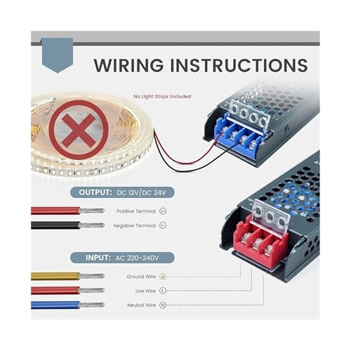 Transformateur éclairage LED 24V silencieux à haute efficacité 60W