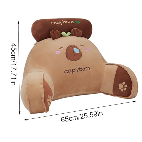 Coussin de dossier de lecture Capybara doux pour des soirées cocooning au salon - 4