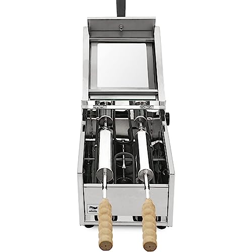 DSeenLeap Electric Chimney Cake Maker, with 2 Roller Sticks Oven Maker Machine, Temperature Range 50°C~300°C, for Restaurant Home Kitchen Snack Bar - Image 4