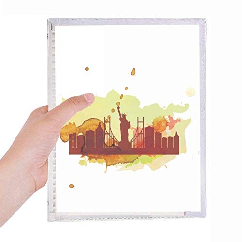 Cahier à spirale rechargeable au design élégant de New York City