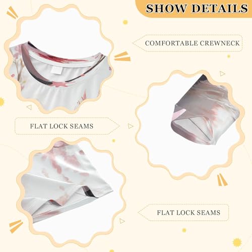 Axolotl with Cherry Blossoms Boys Rash Guard Long Sleeve UPF 50+ Boys Swim Shirt Quick Dry Shirt for 3-12 Years3