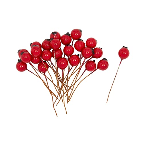 Christmas Wreath 12 inch DIY Kit with 2 Craft Foam Rings, Burlap Ribbon, Berries, Pinecones (75 Pieces Set)