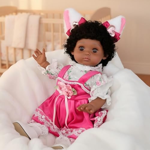 Muñeca Reborn Zahra 18 pulgadas Vinilo Realista miniatura 4