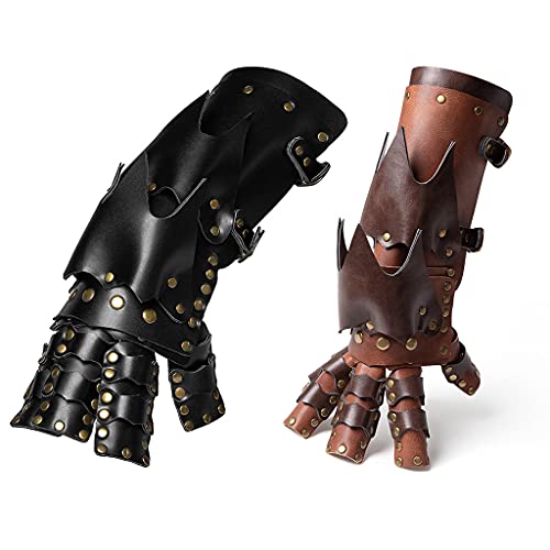 Guantes steampunk de brazo largo sin dedos para disfraces de Halloween 5