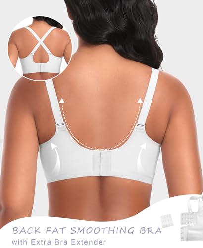 Image of Ganado Wireless Bras for Women No Underwire Scalloped Seamless Bras with Support and Lift Padded T Shirt Bra Comfort Bralette