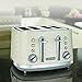Morphy Richards Vector 4 Slice Toaster, High Gloss Geometric Design, Defrost and Reheat, Variable Width Slots, Removeable Crumb Tray, Cream, 248132 Morphy Richards Vector 4 Slice Toaster, High Gloss Geometric Design, Defrost and Reheat, Variable Width Slots, Removeable Crumb Tray, Cream, 248132