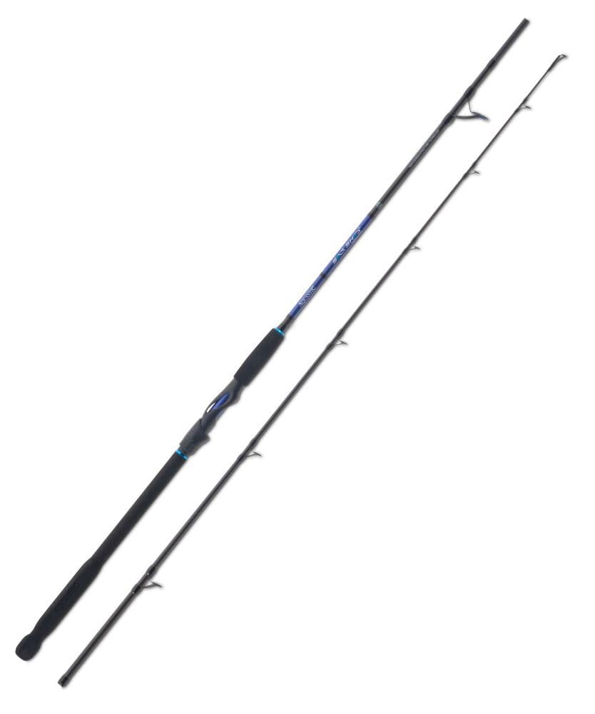 AQUANTIC Salt Shad Halibut Spin, wędka morska z łodzi, 24-tonowy blank węglowy, pierścienie SIC, uchwyt EVA, do halibuta, 225-255 cm