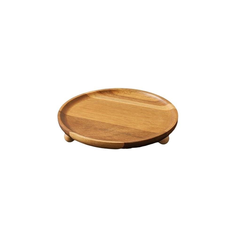 LIANXIBAG Elegant Wooden Oval Tray,Dessert/Candle/Key Storage(Style-5)