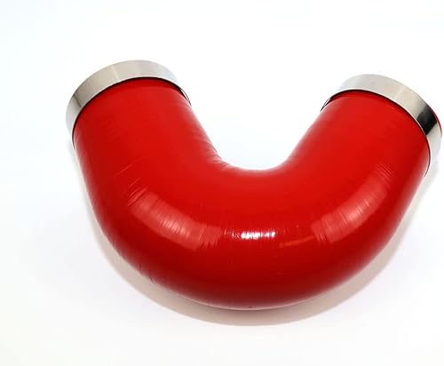 Miniatura 2 de TMKOOL Acoplador de codo de 135 grados reforzado de 4 capas de alto rendimiento de 3 pulgadas de identificación manguera de silicona con abrazadera