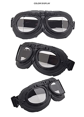 Image of Peicees Vintage Helmet Goggles Motorcycle Goggles Bike Motorcross Pilot Goggle