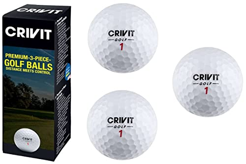Crivit Premium Golfbälle 3 Stück Sport Freizeit Golf Stilvoll Sportlich (Nr. 1)