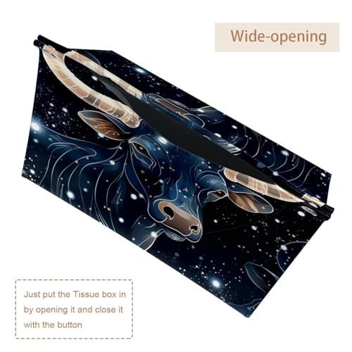 Boîtes à mouchoirs Taurus design chic en lot de 2 pour salons professionnels - 6