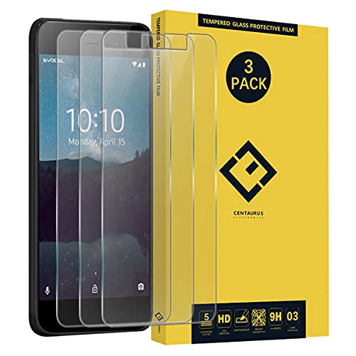 CE CENTAURUS ELECTRONICS 3 Pack Screen Protector for Foxxd Miro L590A Foxx L590,Anti-Scratch H9 Hardness Full Coverage Tempered Glass Protective Film