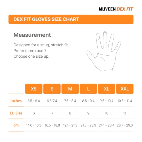 Image of DEX FIT Nitrile Work Gloves FN320, 3D Comfort Stretch Fit, Power Grip, Durable Foam Coated, Thin & Lightweight Premium Nylon, Machine Washable, Red 11 (XXL) 3 Pairs