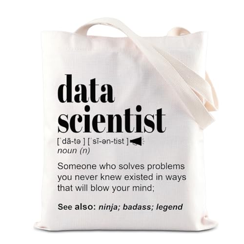KUIYAI Data Scientist Definition Tote Bag Data Scientist Appreciation Shoulder Bag Data Science Gift Data Science Analystics Gift (US-DataScientist ToteBS)