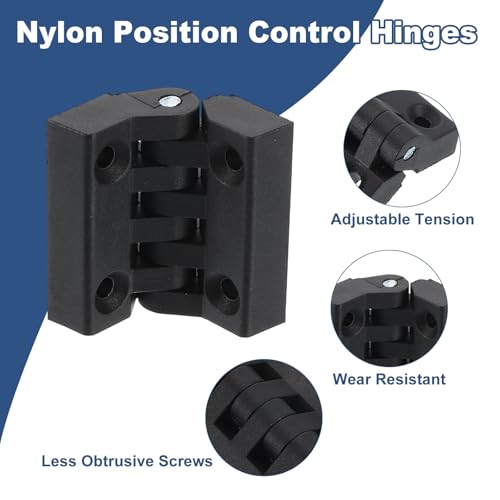 Charnières dynamométriques à friction réglable uxcell pour stabiliser les portes de placards