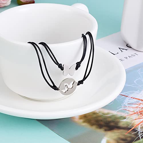 Image of Ornaland 2 /3 /4 /5 Pcs Friendship Bracelet Best Friend Bracelets Bff Matching Heart Bracelet Braided Bracelet Best Friend Friendship Gifts for Women Friends Girls Teen
