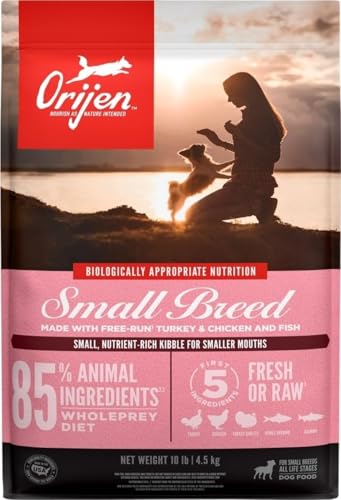 Image of ORIJEN Grain Free WHOLEPREY Dry Dog Food Small Breed Recipe 10lb Bag