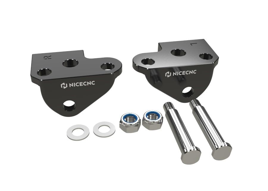 Supports repose-pieds déportés NICECNC YZ450F 2023-2026 et YZ250F 2024-2026 noir