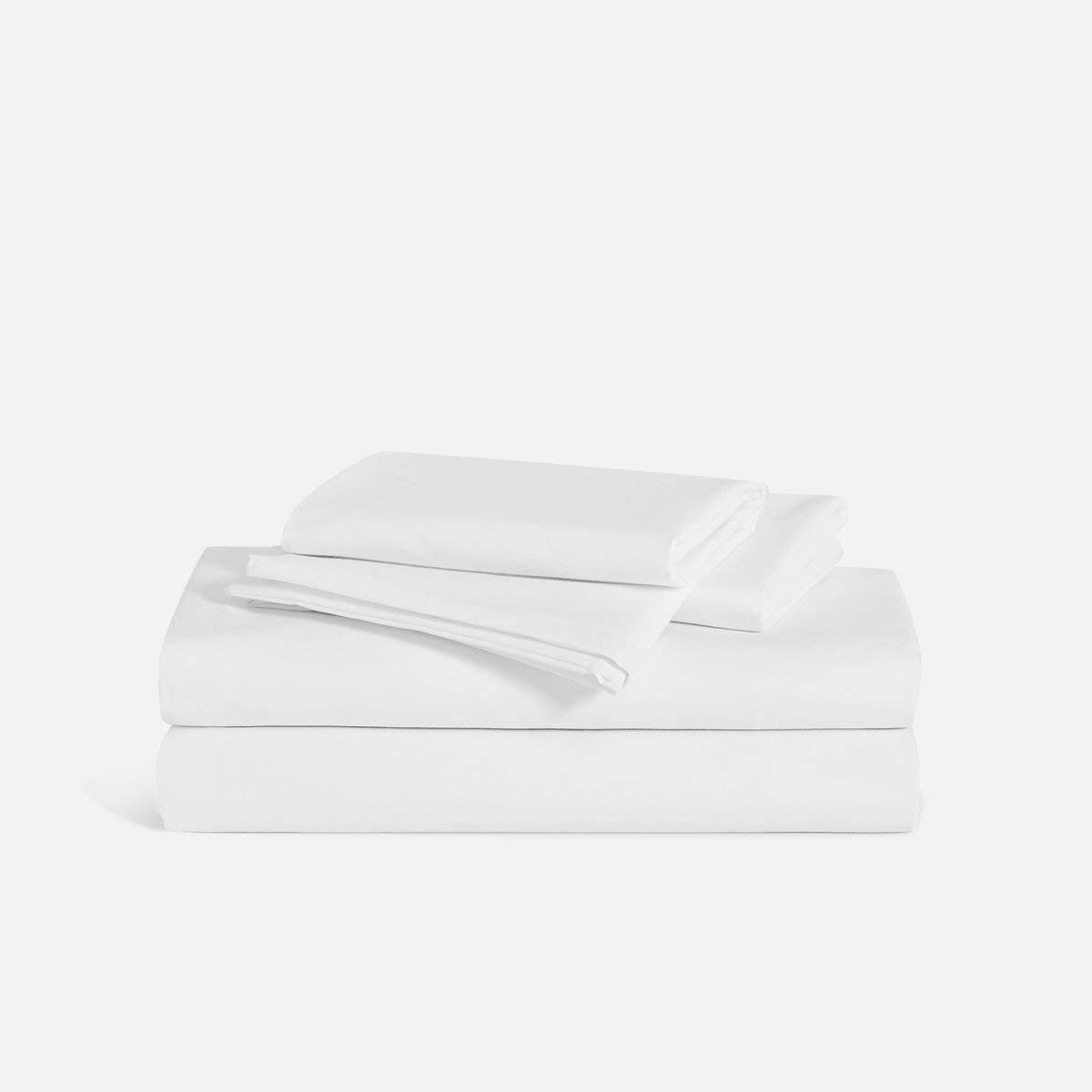 100% Long Staple Egyptian Cotton 4 Piece Sheet Set + 1 Duvet Cover with Zipper, 400 Thread Count Bedding with 40cm Deep Pocket Fitted Sheet - White Solid, King Size 5 Piece Sheet Set.