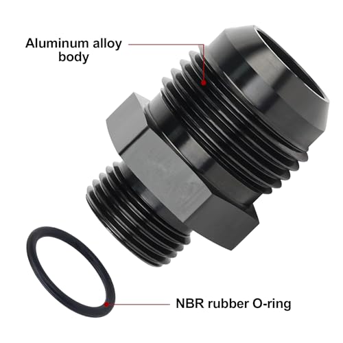 Image of EVIL ENERGY 12AN Flare to AN8 ORB Male O-Ring Fitting Adapter 2PCS