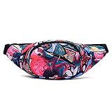 Long Keeper Riñonera Mujer Hombre - Bolso Riñonera Elegante Grande Multifuncional Bolso Cintura Adjustable Fanny Pack Riñonera para Viajes Deportiva Running