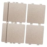 ZUNOXAZ 6 Stück Teiliges Mikrowellenofen Glimmerscheiben Hitzebeständige Wellenleiterabdeckung Langlebiges Reparaturzubehör Passend für Mikrowellengeräte Kompakt und Leicht