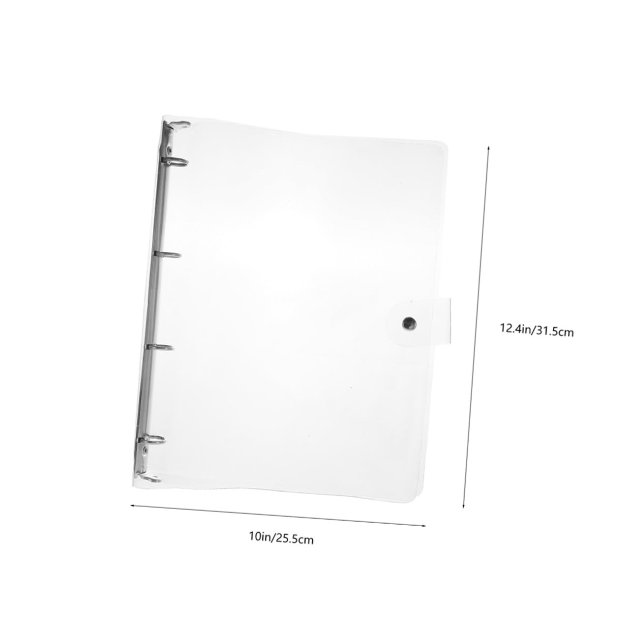 3 Stück Teiliges Transparentes Ringbuch Ordner Klarer Dokumentenorganizer mit Lochung Vielseitiger Verstellbarer Organizer für Büro und Schule Langlebige Kunststoffmappe