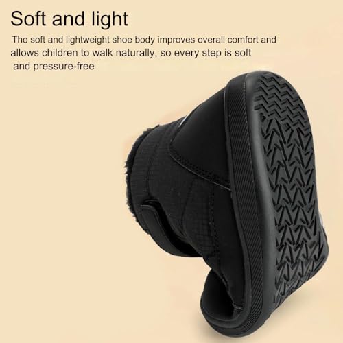 Toddler Barefoot Shoes Wide Toe Box Winter, Zero Drop Healthy Sole Warm And Non-Slip Waterproof Barefoot Shoes for Children4