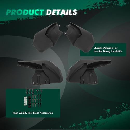 Image of SCITOO 4PCS Mud Flaps Front & Fear Splash Guard Set Suitable for Lexus GX550 2024-2025 3.4L