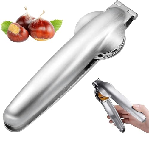 Corta Castañas, Inoxidable Cortador de Castañas, Cortador de Castanhas, para Castaña, Avellanas y Otros Frutos Secos