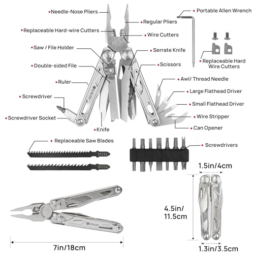 Bibury BLT-PRO Multitool Pliers, Stainless Steel Multi Tool Pliers thumb #1