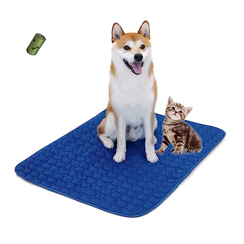 MICROCOSMOS-Summer-Cooling-Mat-Sleeping-Pad-Water-Absorption-Top-Waterproof-Bottom-Materials-Safe-Easy-Carry-EZ-Clean-Keep-Cooling-for-Pets-Kids-and-Adults