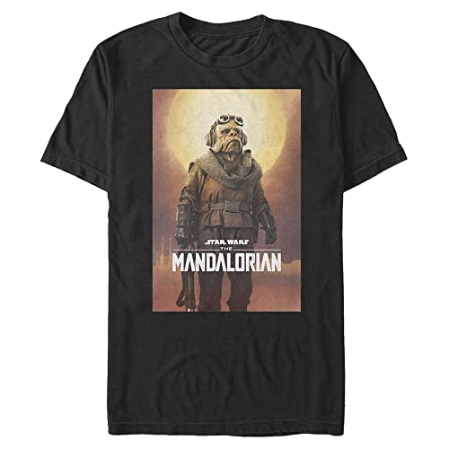 T-Shirt Star Wars Poster Alien pour Homme en Coton Noir